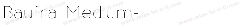 Baufra Medium字体转换